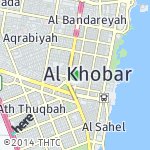 Map for location: Khobar North, Saudi Arabia