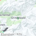Map for location: Grindelwald, Switzerland