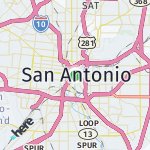Map for location: San Antonio, United States
