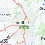 Map for location: Imphal, India