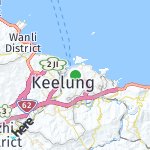 Map for location: Keelung City, Taiwan