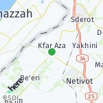Map for location: Sa'ad, Israel