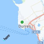 Map for location: Durres, Albania