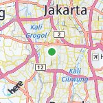 Map for location: Jakarta Selatan, Indonesia
