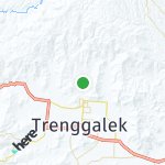 Map for location: Trenggalek, Indonesia