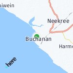 Map for location: Buchanan, Liberia