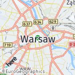 Map for location: Warsaw, Poland