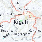 Map for location: Kigali, Rwanda