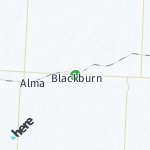 Map for location: Blackburn, United States