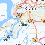 Map for location: Port Klang, Malaysia