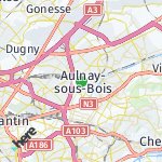 Map for location: Aulnay-sous-Bois, France