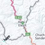 Map for location: Hani I Elezit, Kosovo