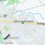 Map for location: Georgetown, Canada