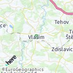 Map for location: Vlašim, Czech Republic
