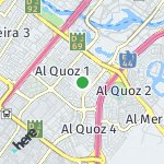 Map for location: Al Quoz, United Arab Emirates