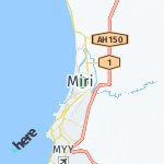 Map for location: Miri, Malaysia