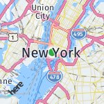 Map for location: New York, United States