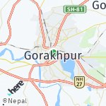 Map for location: Gorakhpur, India
