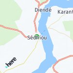Map for location: Sédhiou, Senegal
