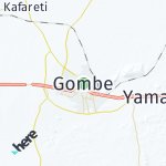 Map for location: Gombe, Nigeria
