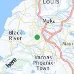Map for location: Quatre Bornes Town, Mauritius