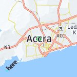 Map for location: Accra, Ghana