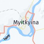 Map for location: Myitkyina, Burma (Myanmar)
