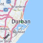 Map for location: Durban, South Africa