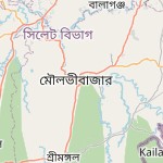 Map for location: Maulvibazar, Bangladesh