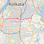 Map for location: Topsia, India