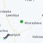 Map for location: Byenin, Belarus