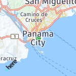 Map for location: Panama City, Panama