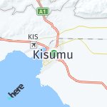 Map for location: Kisumu, Kenya