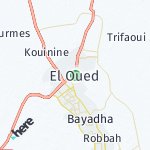 Map for location: El Oued, Algeria