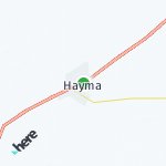 Map for location: Haima, Oman