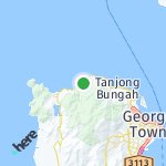 Map for location: Batu Feringgi, Malaysia