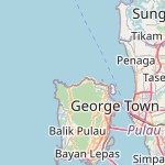 Map for location: Batu Feringgi, Malaysia