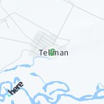 Map for location: Tel'man, Kazakhstan