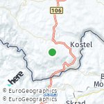 Map for location: Kostel, Slovenia