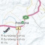 Map for location: Postojna, Slovenia