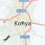 Map for location: Konya, Turkey