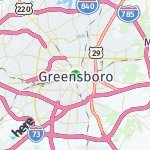 Map for location: Greensboro, United States