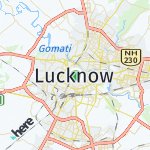 Map for location: Lucknow, India