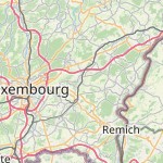 Map for location: Schuttrange, Luxembourg