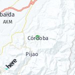 Map for location: Córdoba, Colombia
