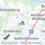 Map for location: Hub, Switzerland