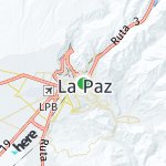 Map for location: La Paz, Bolivia