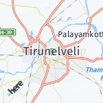 Map for location: Tirunelveli, India