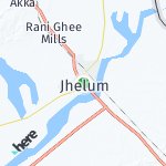 Map for location: Jhelum, Pakistan
