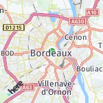 Map for location: Bordeaux, France